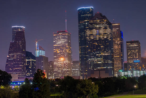 istock Houston, Texas, USA Downtown Skyline at Night 599472356