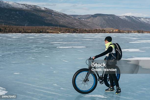 Fatbike Stock Photo - Download Image Now - Cycling, Overweight, Snow