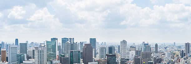 istock Osaka city landscape, Japan 599476656