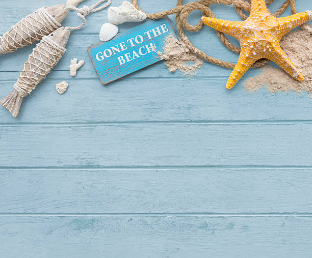 istock Gone to the Beach Summer Holiday Vacation Starfish Concept 599480914