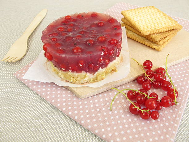 istock No bake red currant cake with cookie crumbs crust 599481062