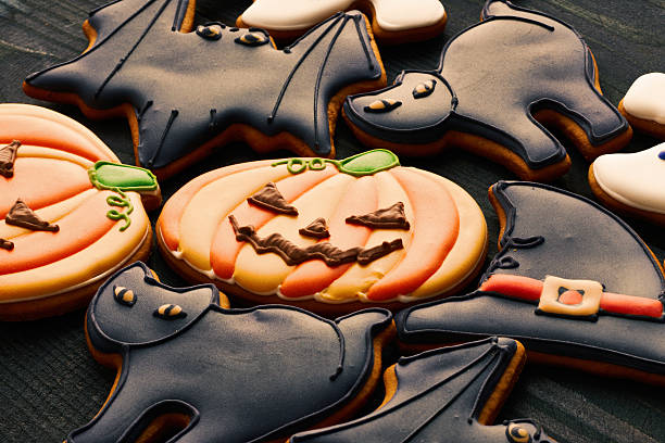 istock Halloween homemade gingerbread cookies 599481530