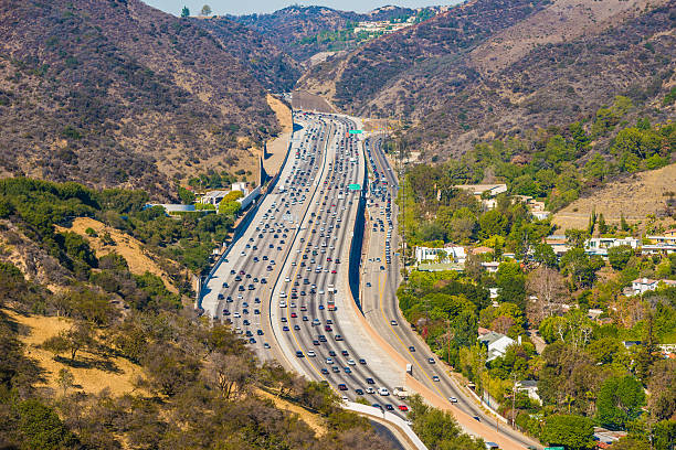 istock Los Angeles with busy freeway 599484758