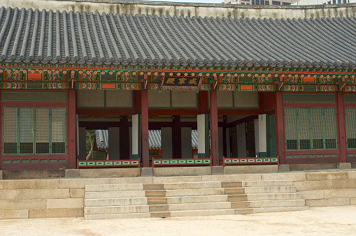 Deoksugung Palace in Seoul in summer