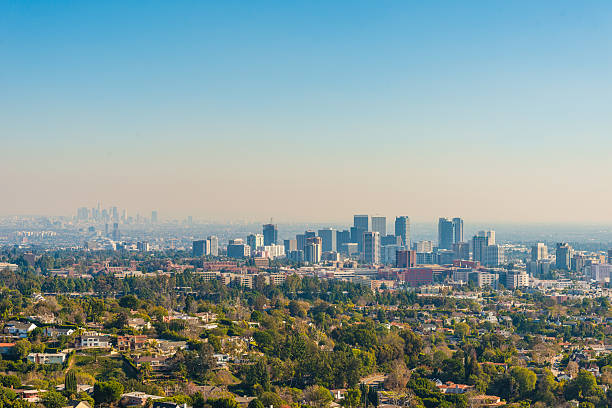 istock view over downtown Los Angeles at sunset 599490464