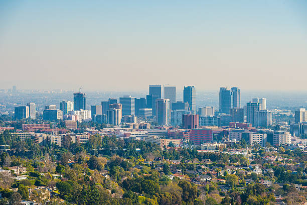 istock view over downtown Los Angeles at sunset 599490634