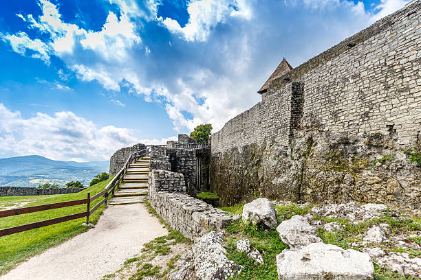 Muro della Cittadella a Visegrad - foto stock