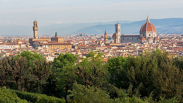 istock Florence on the Tuscany hills background 599493084