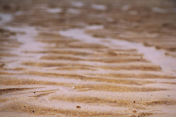 крупным планом песка на пляже винтаж ретро фильтр. - sand dune audio стоковые фото и изображения