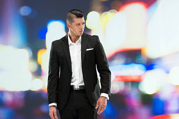 istock Smart casual man outdoors 599497180