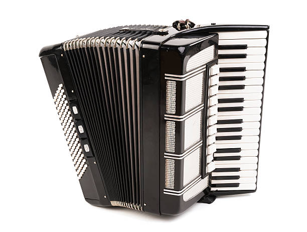 acordeón aislado - accordion fotografías e imágenes de stock