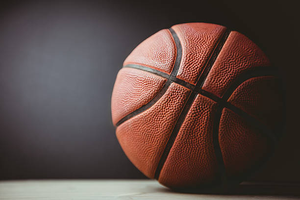 istock Close up of basketball 599677460
