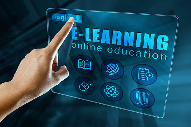 e-learning concept stock photo