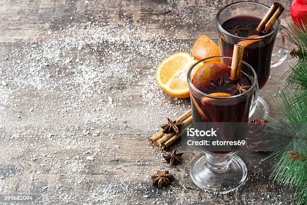 Christmas Mulled Wine Stock Photo - Download Image Now - Mulled Wine, Christmas, Sugar - Food