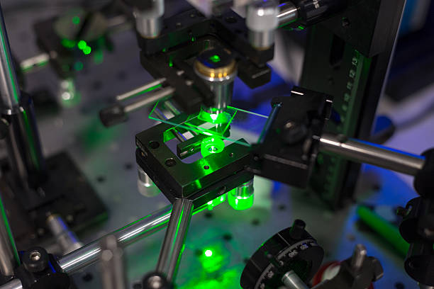 istock green lasers in the laboratory 599686430