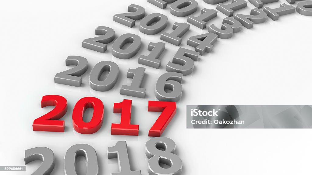 2017 past circle 2017 past in the circle represents the new year 2017, three-dimensional rendering, 3D illustration 2013 Stock Photo