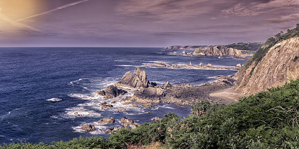 zingAma landscape with endless sea stock photo