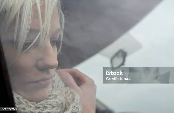 Thoughtful Young Woman Stock Photo - Download Image Now - Trapped, Abandoned, Adult