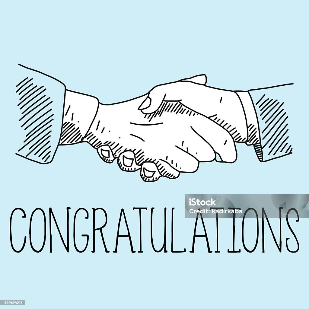 Congrat Sign Hand Congratulations Hands Illustration Stock Illustration - Download Image ...
