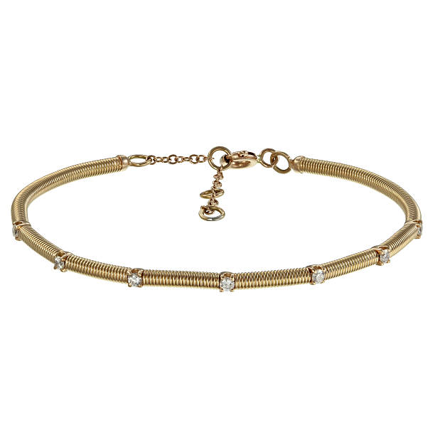 istock Diamond bracelet with many stones 599696006