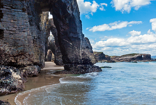 Arcos naturales en la playa. photo