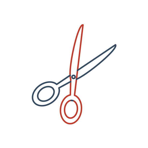 линейный парикмахерской иконы набор. универсальная икона прически для использования в - blotty stock illustrations