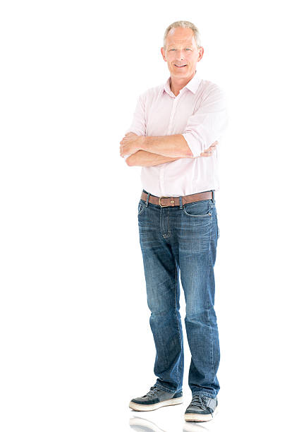 istock Happy fullbody senior man 599713010