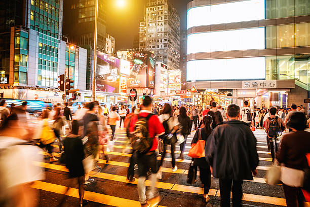 istock People Rush in  Hong Kong 599713216