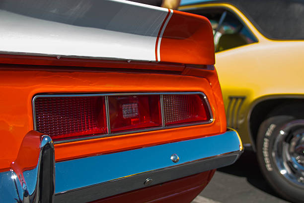istock Orange and Yellow Camaros 599747526