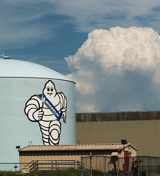 Westville, Canada - July 5, 2016: One of three Michelin tire plants in Nova Scotia.