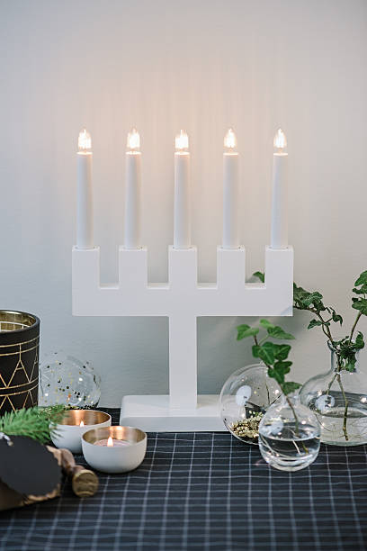 istock Christmas decorations and wrapped gifts 599749782