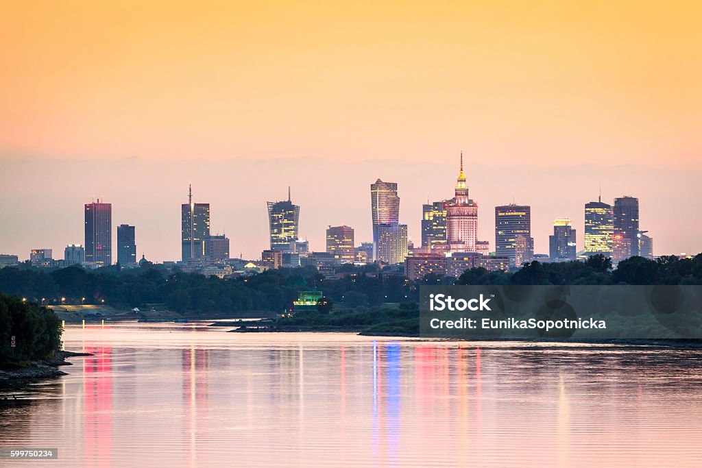 Warsaw city center, capital of Poland Warsaw city center, capital of Poland, Europe Warsaw Stock Photo