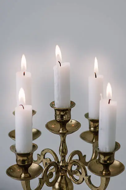 Candle light brass candelabra 