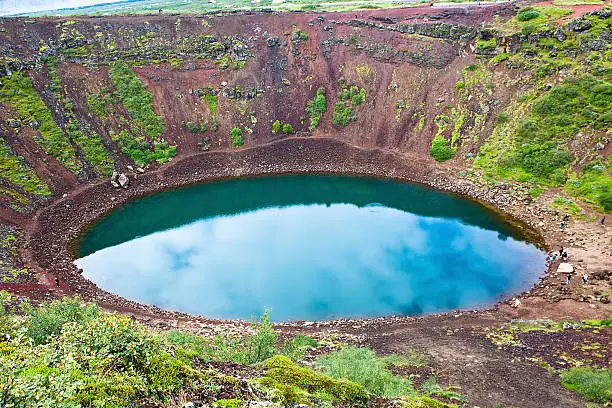 Photo of Kerid crater, Iceland.