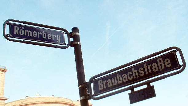 istock Braubachstrasse,Romerberg Square Sign In Frankfurt.Germany Main.Germany 599753614