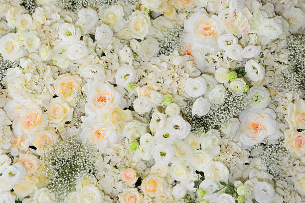 istock Beautiful flowers background for wedding 599756062