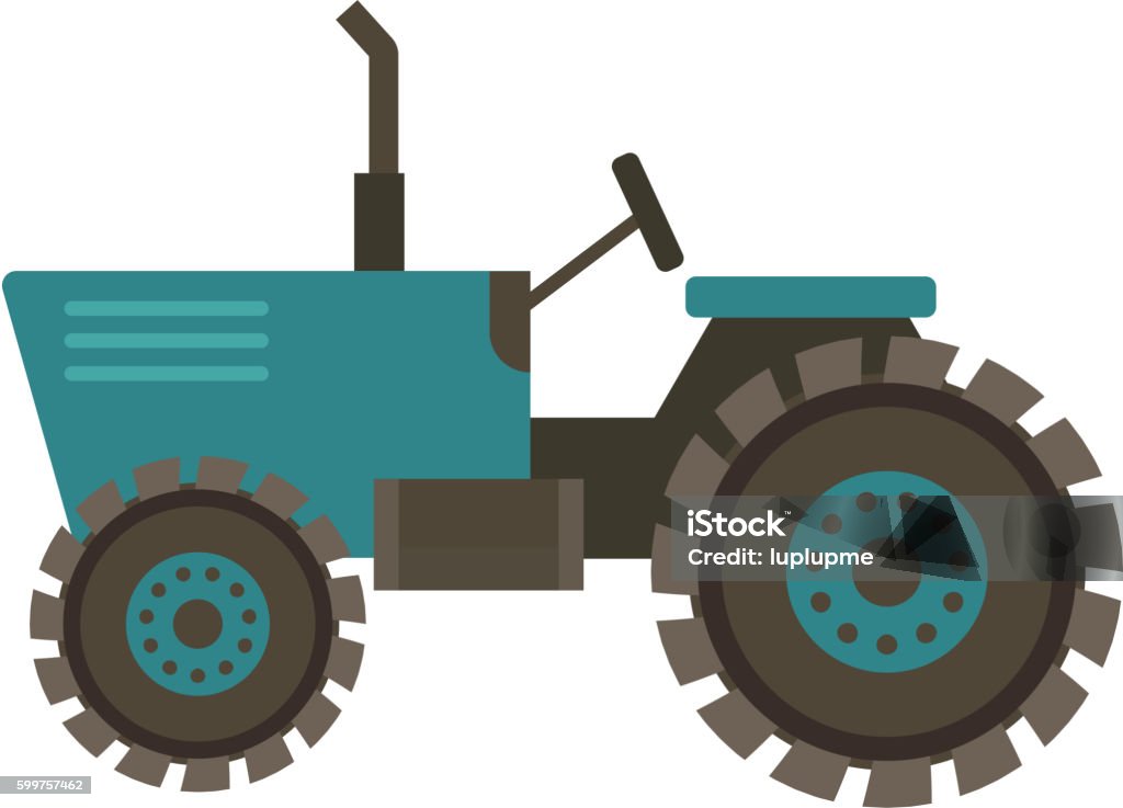 Quick Tractor Vector Vehicle Tractor Farm Vector Stock Illustration - Download Image Now ...