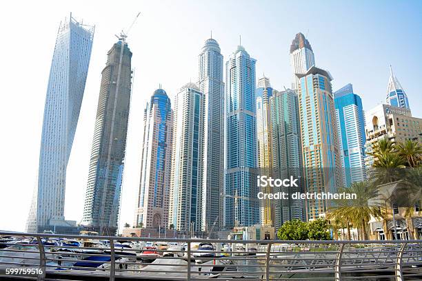 Dubai Marina United Arabe Stock Photo - Download Image Now - Building Exterior, Business Finance and Industry, Construction Industry