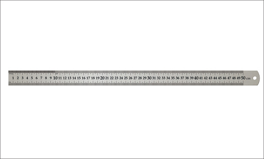 Metal Ruler End Vector Metal Building Ruler Isolated On White Background Realistic Vector ...