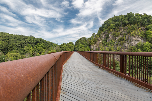 Rosendale trestle portion of the Wallkill Valley Rail Trail that spans approximately 23 miles in the Hudson Valley.