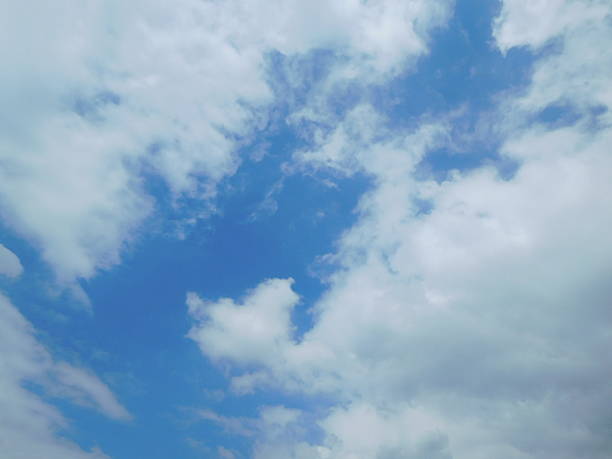 istock The blue sky with white clouds in summer 599766066
