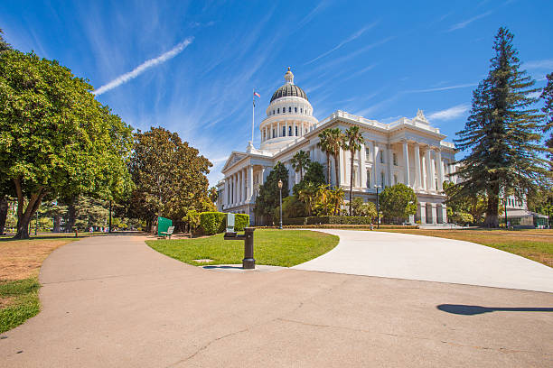 California Capital building in Sacramento stock photo