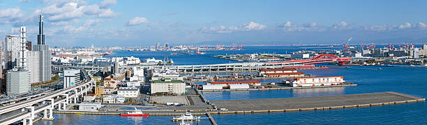 istock Kobe port and city view panorama 599772422