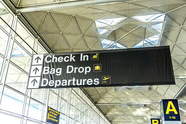 istock Information sign at the airport 599777148