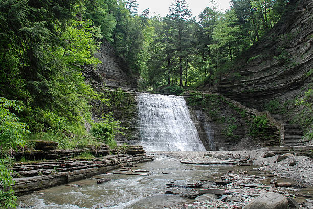 istock Stony Brook State Park Waterfall, New York, USA 599778970