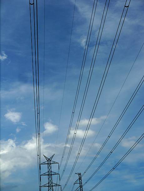 istock High voltage transmission towers 599785096