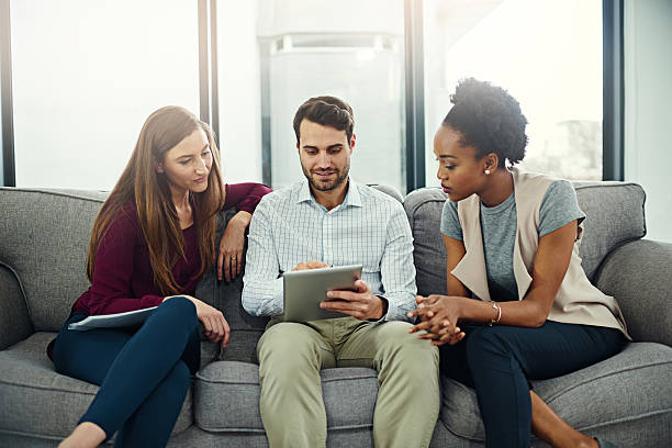 istock Work is a breeze with the help of technology 599787088