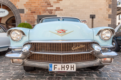 Cologne, Germany - August 7, 2016: 1956 Cadillac Eldorado Biarritz at an exhibition in the city of Cologne, Germany