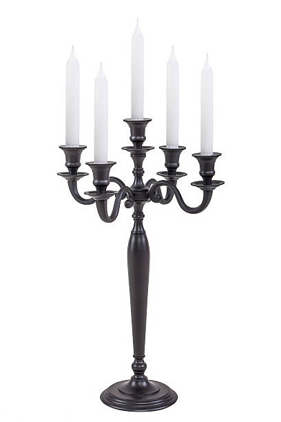 istock black candle holder on a white background 599792212