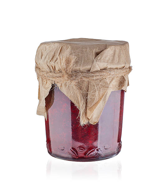 istock Bank with red jam in the paper wrapper 599793934